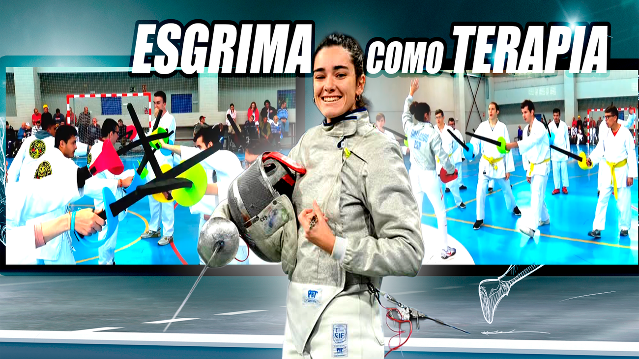 La esgrima como terapia en el Centro San Juan de Dios