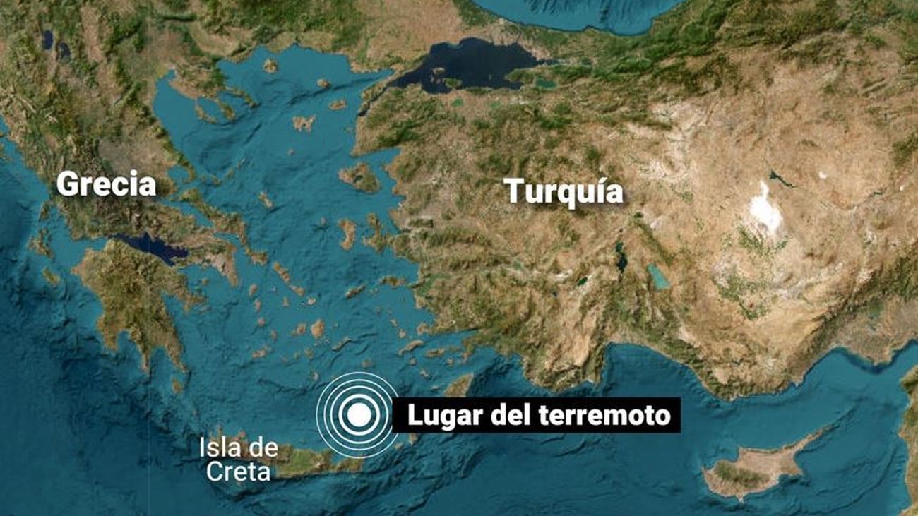 Un terremoto de magnitud 6,1 sacude las islas griegas de Creta y Santorini