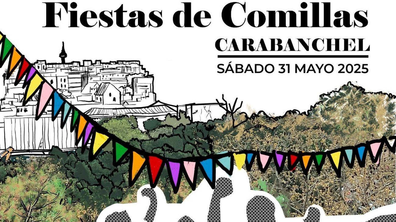 Cartel de las fiestas vecinales de Comillas (Carabanchel)