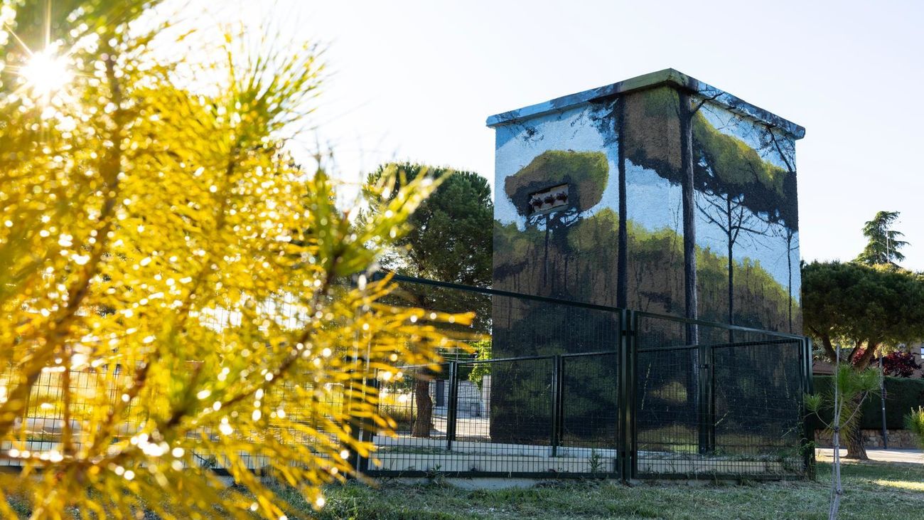 Transformadores eléctricos de Boadilla transformados en arte urbano