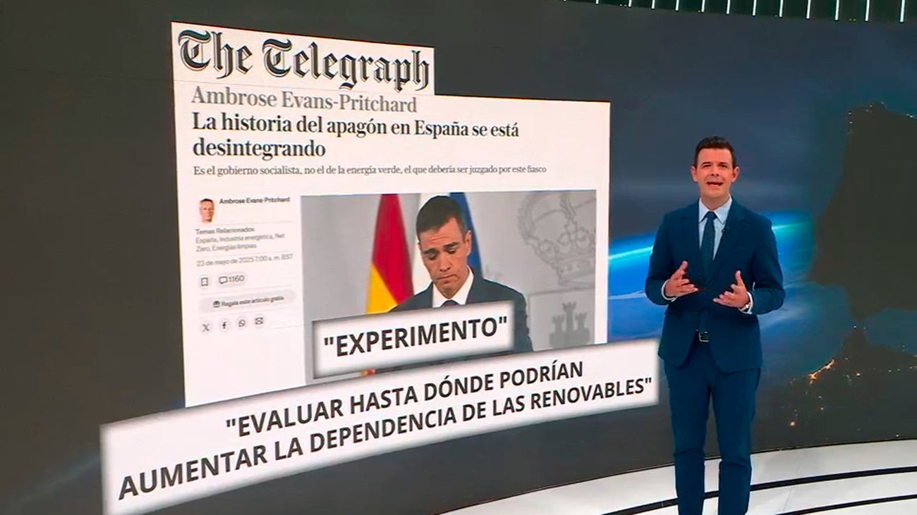 El Gobierno niega que el gran apagón en España se debiera a un "experimento" y desacredita a  The Telegraph