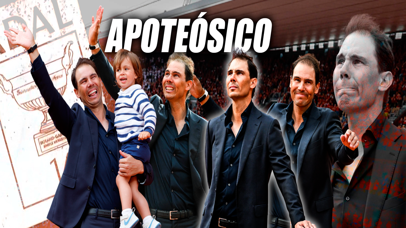 Nadal recibe un homenaje de leyenda en Roland Garros