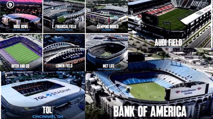 Las sedes y sus 12 estadios