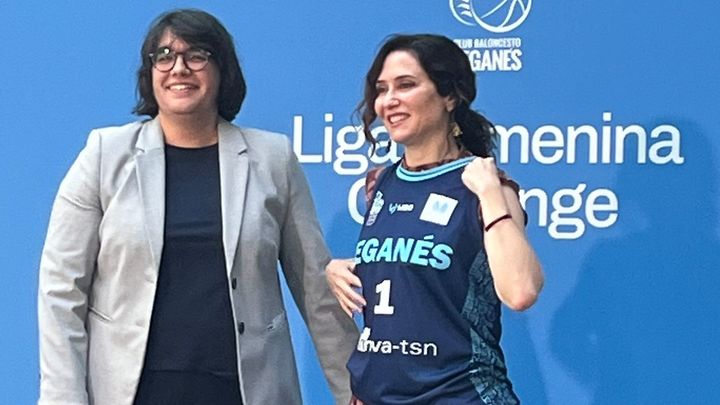 Ayuso con la camiseta del Baloncesto Leganés / BALONCESTO LEGANES