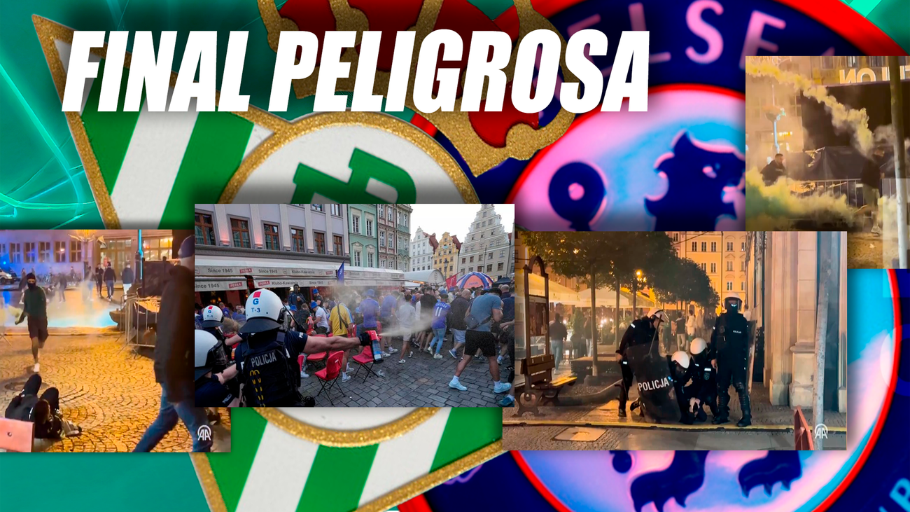 Brutales peleas antes de la final entre el Betis y el Chelsea