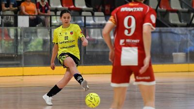 Futsi Atlético ante el Burela en las semifinales del playoff por el título