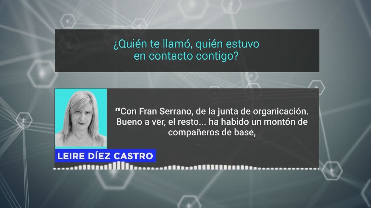 Los audios de Leire Díez, en exclusiva en 'El Análisis: Diario de la Noche' de Telemadrid