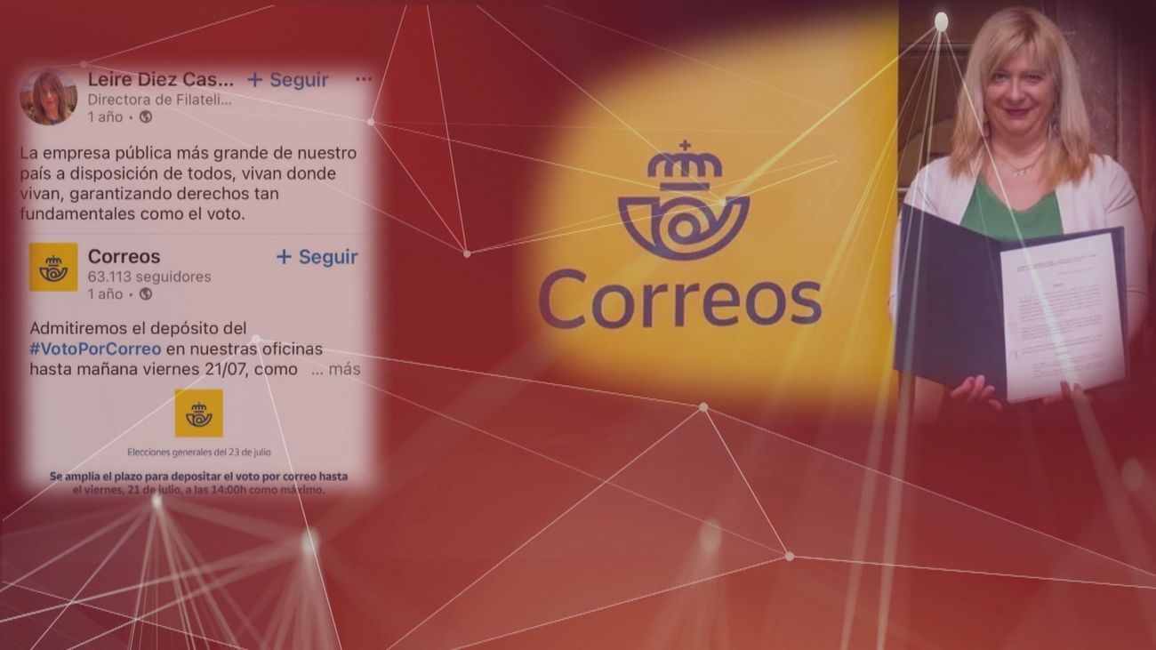 Correos desmiente que Leire Díez  haya sido "nunca responsable del voto por correo"