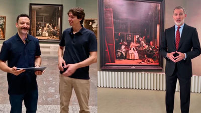 De ‘Las Meninas’ al móvil: Felipe VI se une a los famosos directos del Prado en Instagram