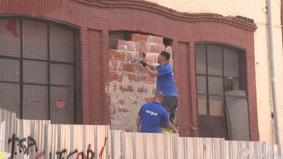 Tapian el colegio okupado en el barrio de San Diego