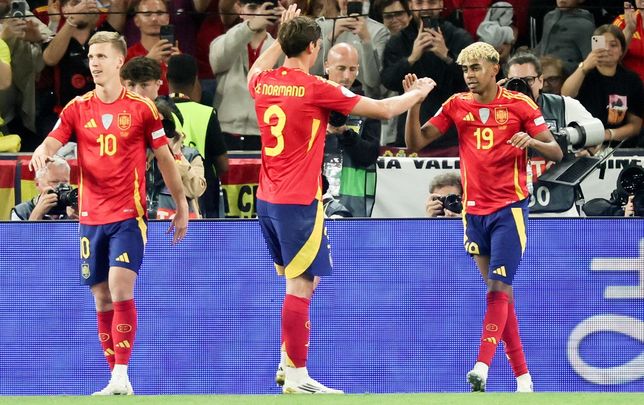 Olmo, Le Normand y Lamine Yamal / EFE