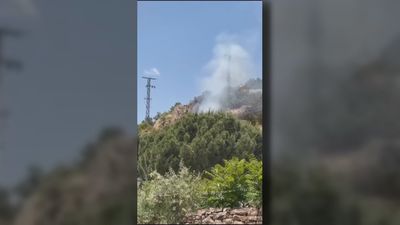 Susto en Collado Mediano por un incendio en un pinar cerca de varias viviendas