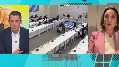 Cuca Gamarra valora el impacto de la concentración organizada por el PP “Mafia o democracia”