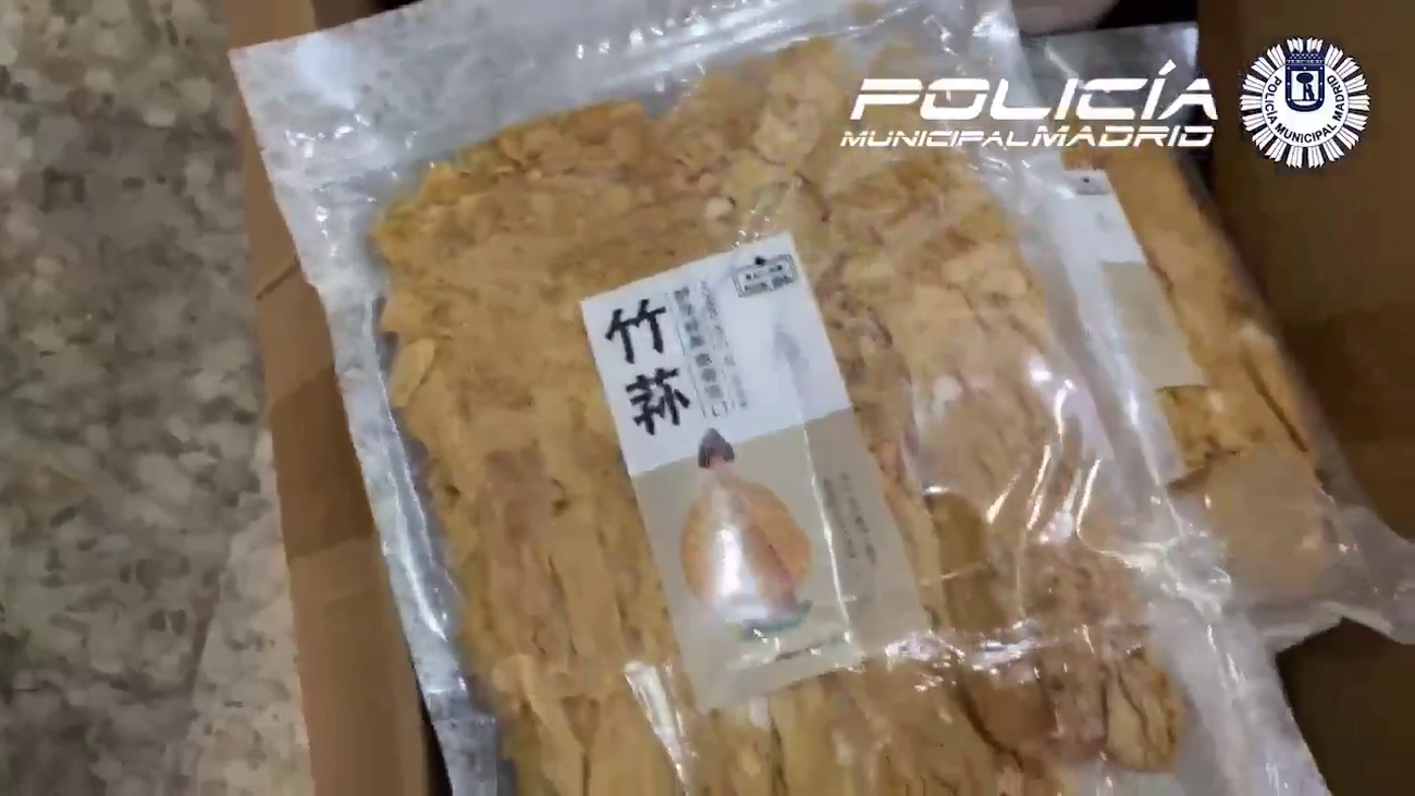 Incautan 290.000 ejemplares de hongo 'velo de novia' en comercios chinos de Usera, Tetuán y Centro