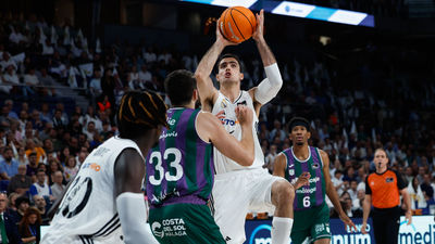 99-81. El Real Madrid derrota al Unicaja en el primer partido de la semifinal