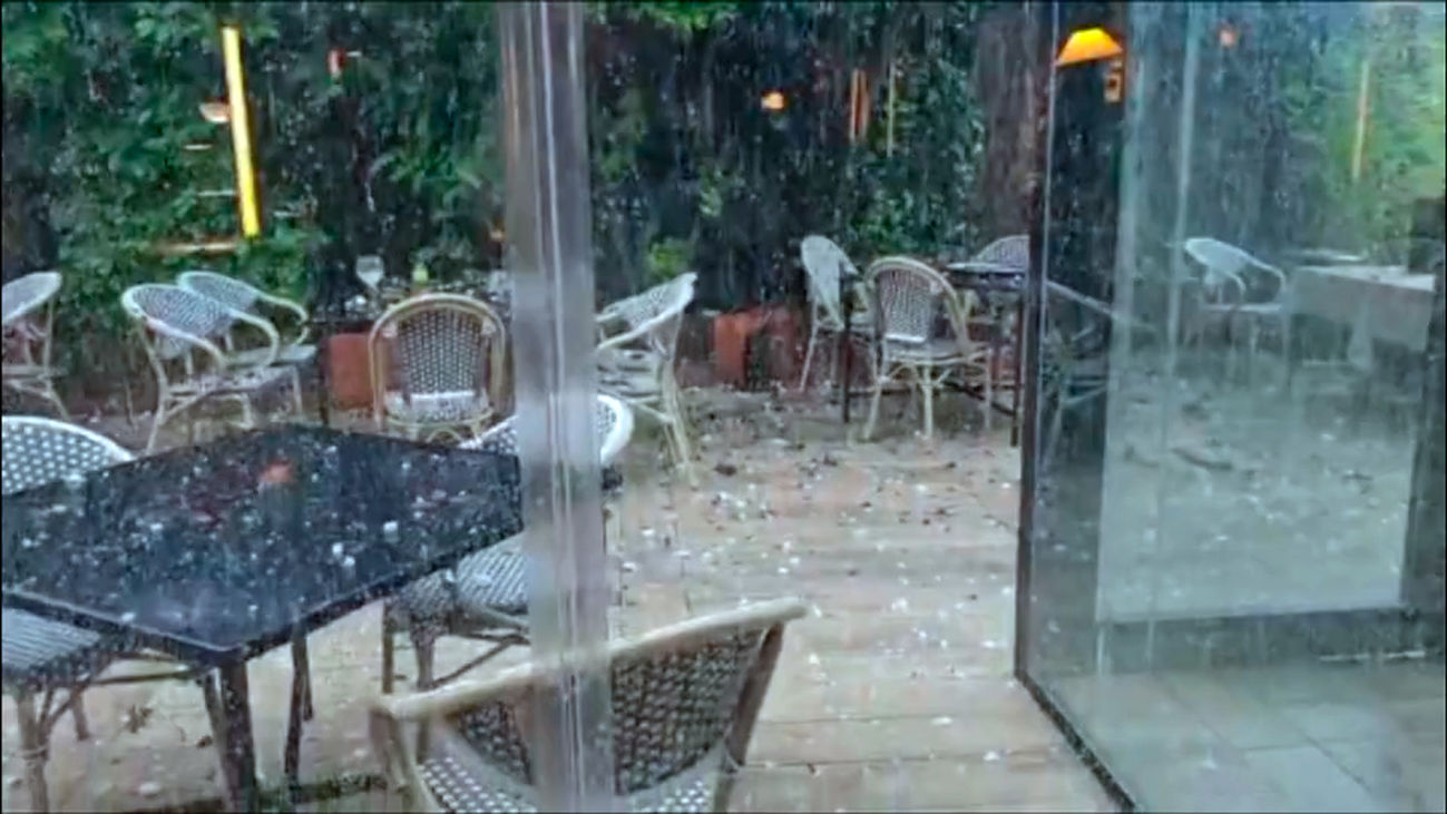 El día después de la granizada que ha causado estragos en Madrid