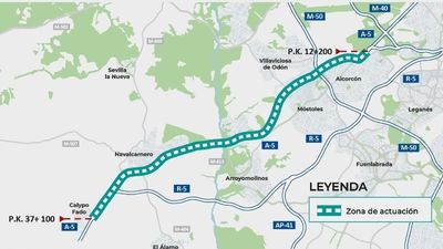 La A-5  se blinda contra el ruido a su paso por Navalcarnero, Alcorcón y Móstoles