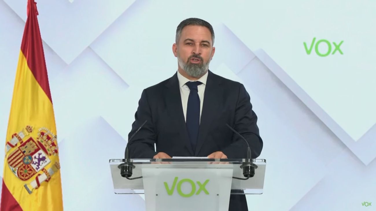 Abascal pide firmas de diputados para una moción de censura que, de prosperar, adelante las elecciones