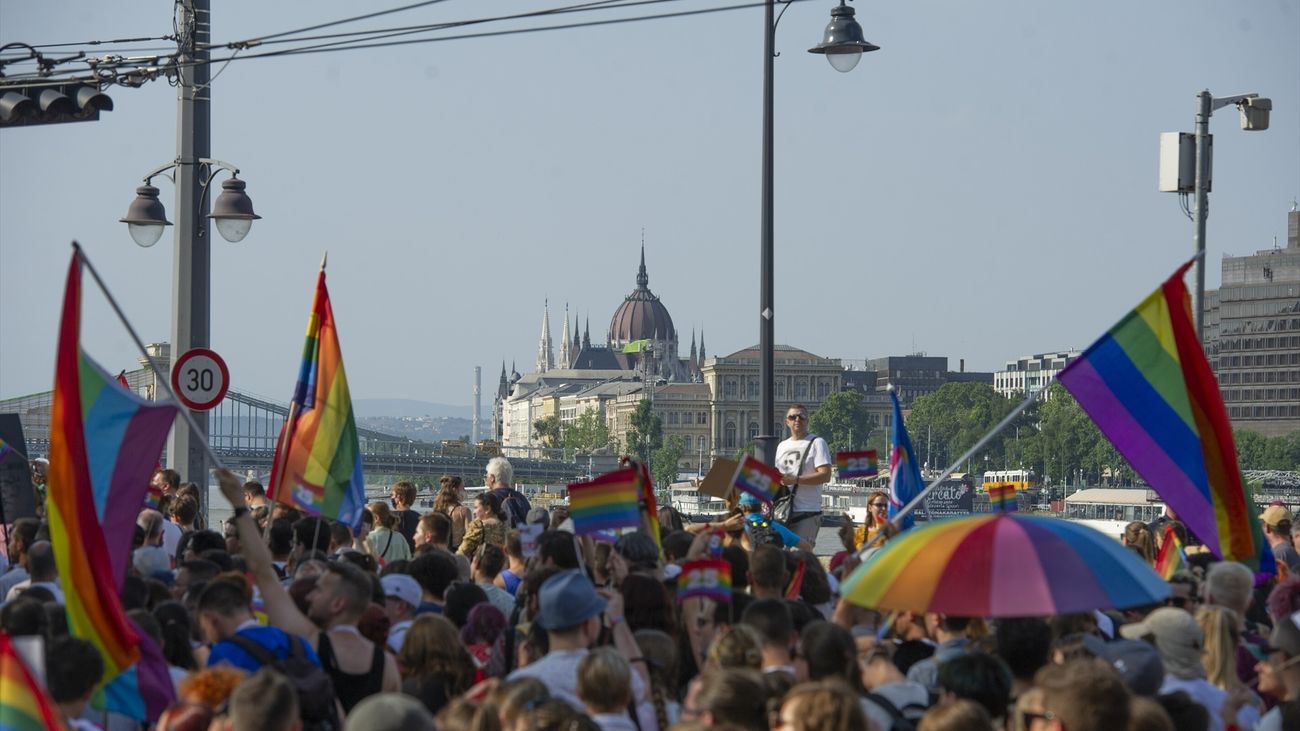 Celebración en 2024 en Budapest de la marcha del Orgullo LGTBI