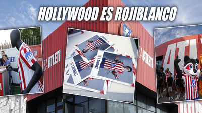 Julián Álvarez y Giuliano, baño de masas en la 'Casa Atleti' en Los Ángeles