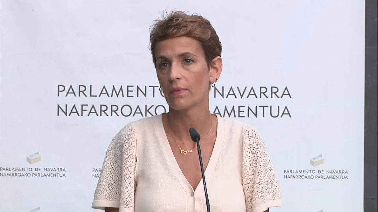 María Chivite sostiene que en su Gobierno "no hay ningún indicio de ilegalidad" por el caso Cerdán