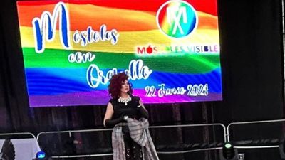 Nerea Rodríguez, Ricky Merino y Alice Press en el Orgullo LGTBI+ de Móstoles