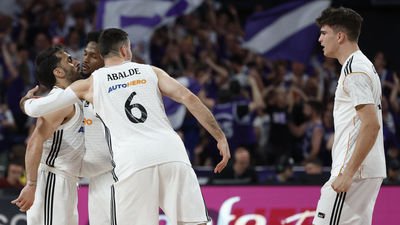 102-96. El Real Madrid reacciona a tiempo en la prórroga y pone el 2-0 ante el Valencia