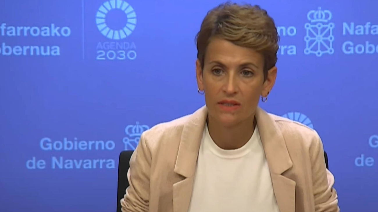 La presidenta de Navarra, María Chivite