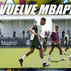 Mbappé regresa a los entrenamientos tras superar la gastroenteritis