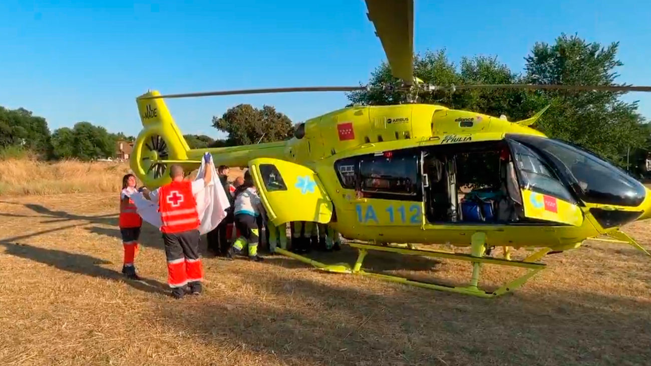 Un hombre en estado crítico tras sufrir un ahogamiento en una piscina de Colmenarejo