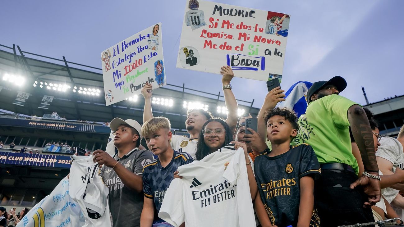 Aficionados del Real Madrid en el Mundial de Clubes