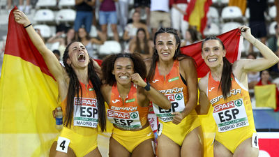 El relevo 4x100 femenino ilumina Vallehermoso en el Europeo por selecciones