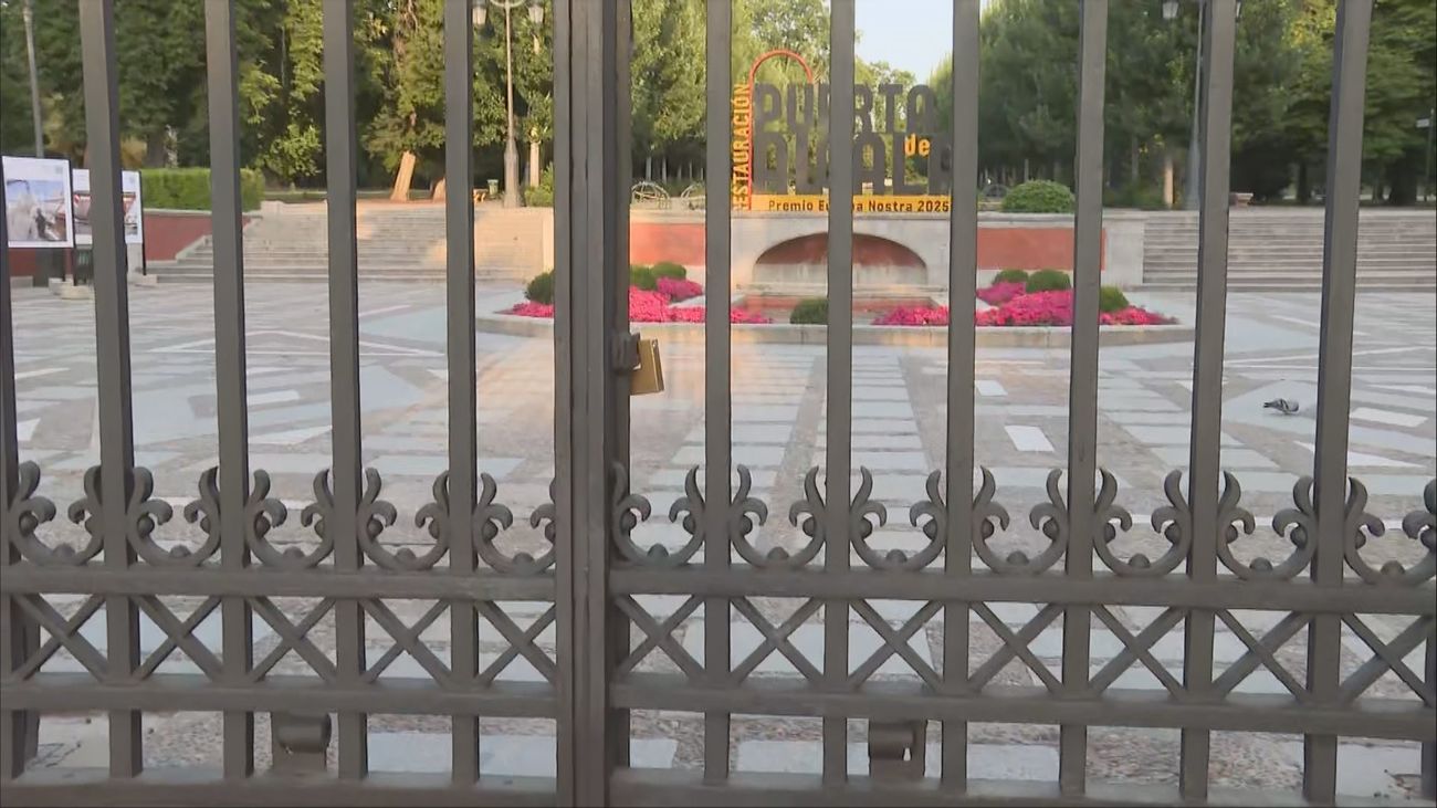El parque del Retiro, cerrado