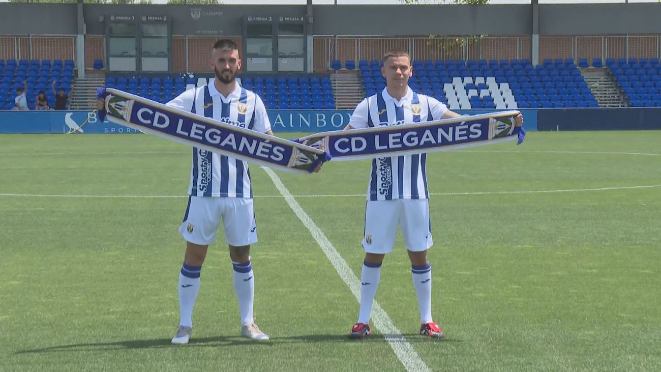 Andrés Campos y Alex Millán refuerzos para el Leganés que estrena equipación