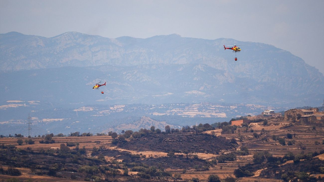 Dos muertos en una explotación ganadera de Lérida alcanzada por un incendio forestal