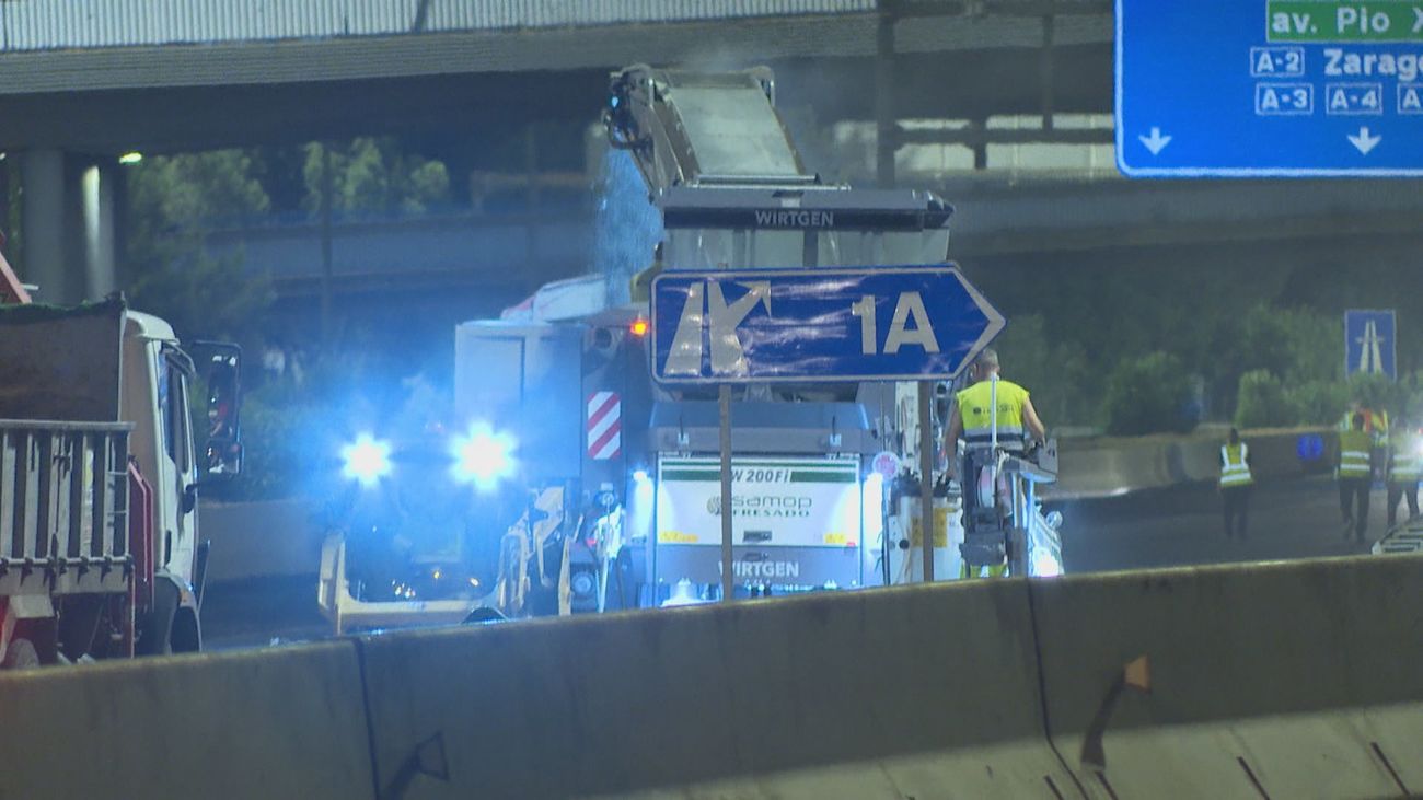 Arranca la primera fase de la campaña veraniega de asfaltado de la M-30