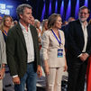 Feijóo reivindica el legado de Aznar y Rajoy como dos "referentes, consejeros y amigos"