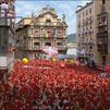 Comienzan los Sanfermines 2025 con un chupinazo multitudinario y mensajes de apoyo a Palestina