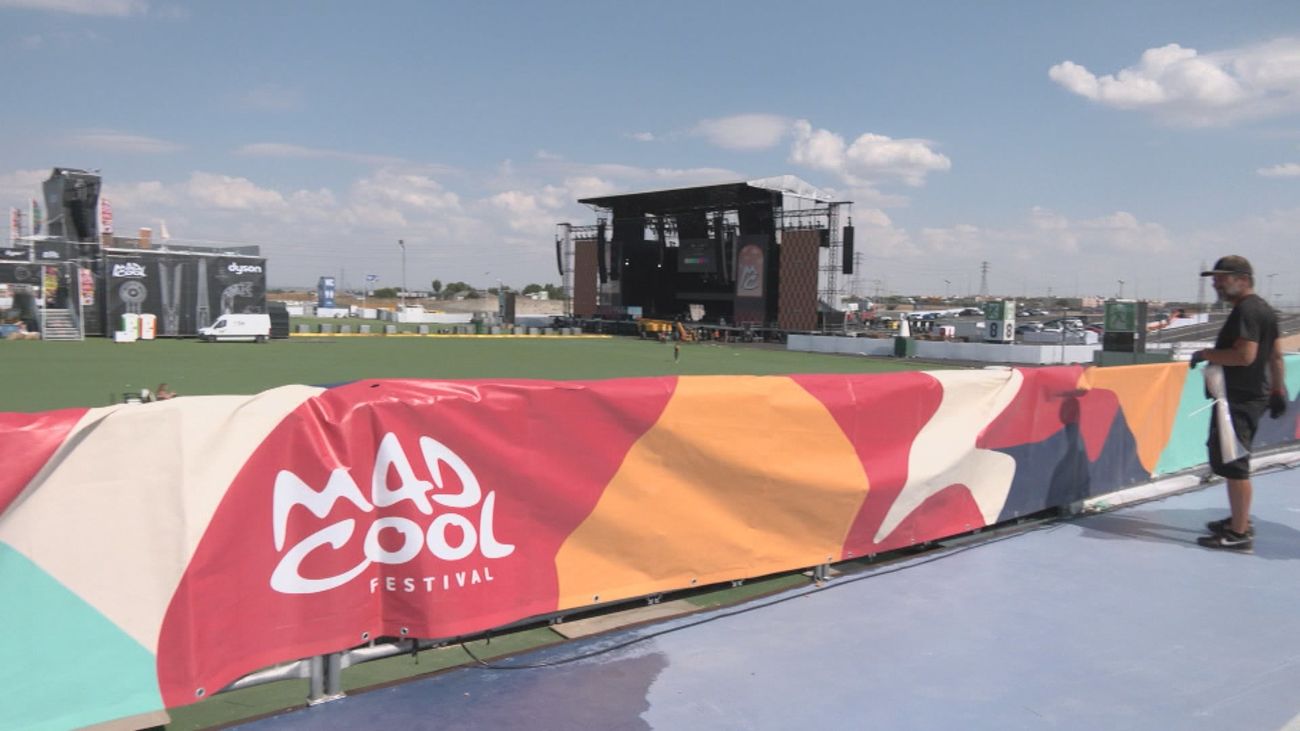 Asistimos al montaje y preparación del festival Mad Cool