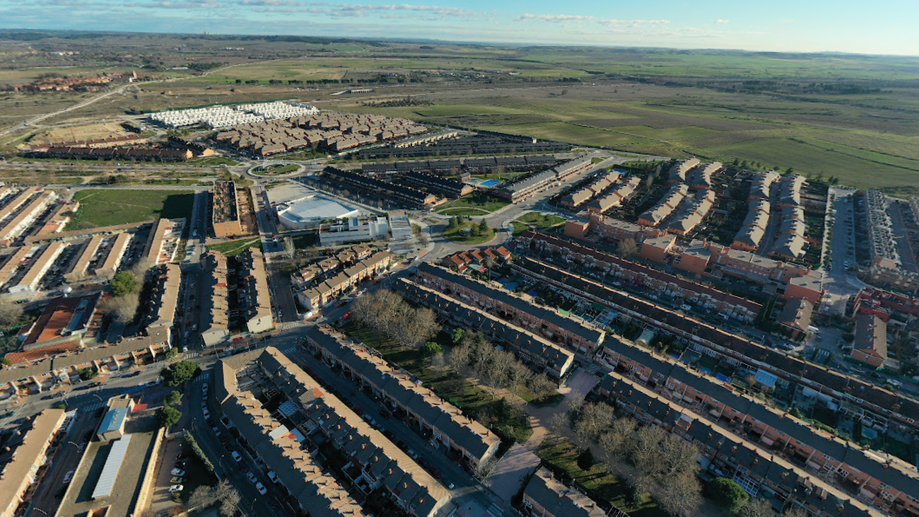 Vista aérea de Perales del Río, en Getafe