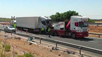 15 personas afectadas en un accidente múltiple en la A-3 a la altura de Saelices (Cuenca)