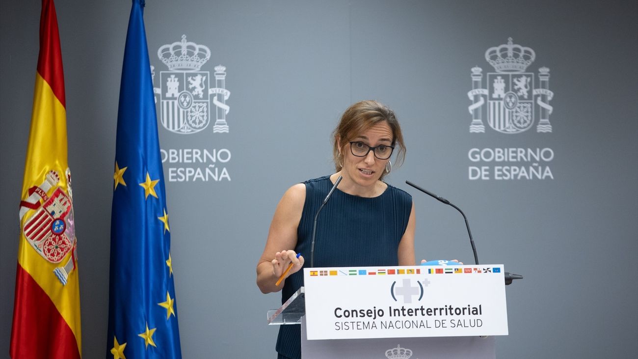 La ministra de Sanidad, Mónica García