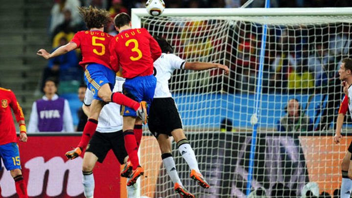 Puyol marca a Alemania / EFE