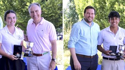 Ángela Revuelta y Martín Saquicoray, campeones de la Copa Princesa de Asturias de Golf