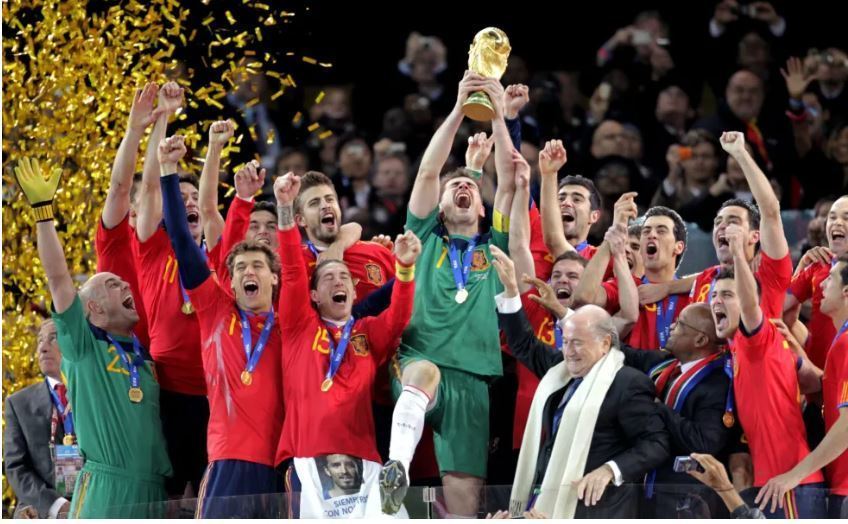 Écharpe Coupe Du Monde 2010 – Espagne Championne Du Monde – FIFA Afrique Du Sud