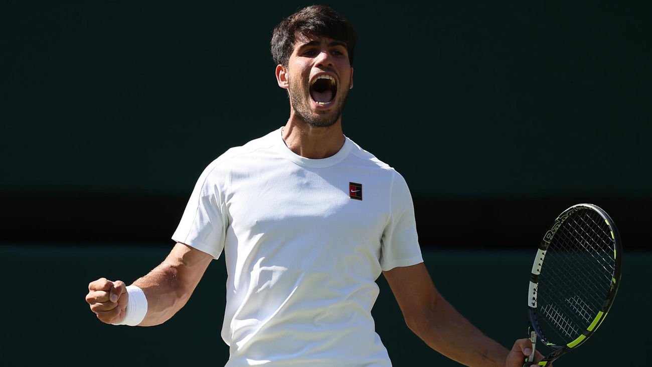 Carlos Alcaraz disputará su tercera final consecutiva en Wimbledon tras ganar a Flitz