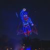 Noche de película en Carabanchel con Superman surcando el cielo gracias a 600 drones