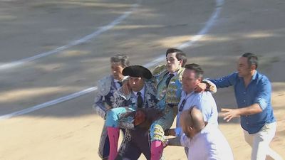 Grave cogida al novillero Sergio Rollón en Valdetorres de Jarama