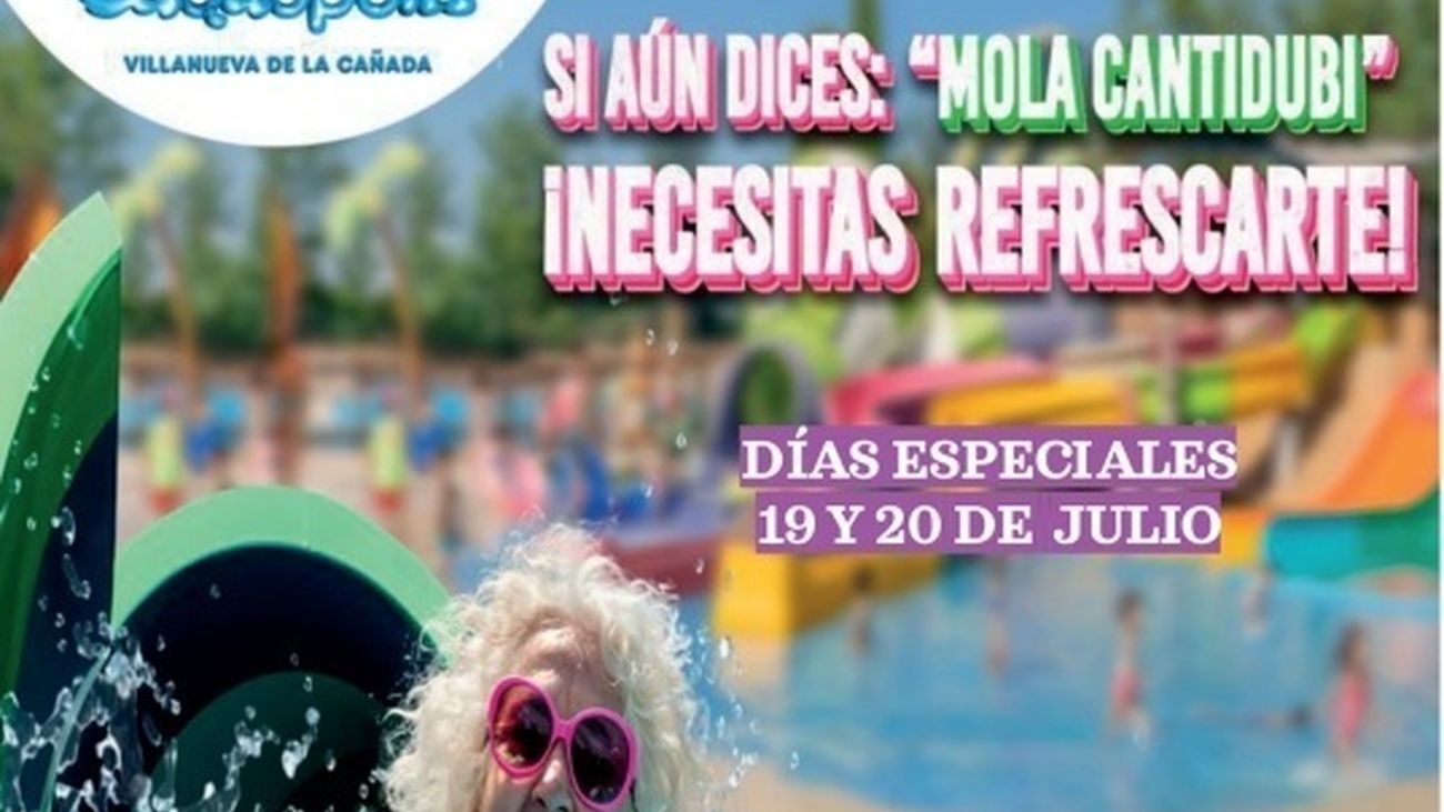 Aquopolis ofrece entradas con descuento a los vecinos de San Sebastián de los Reyes