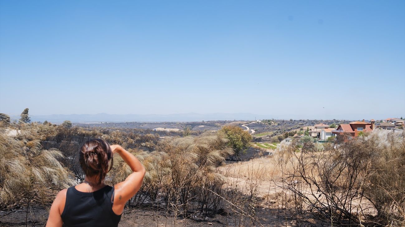 El incendio forestal de Méntrida se da por controlado